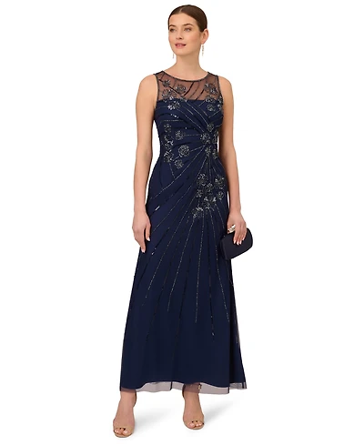 Aidan by Mattox Women's Beaded Maxi Dress
