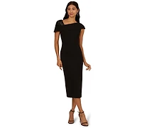 Adrianna Papell Women's Beaded Midi Dress