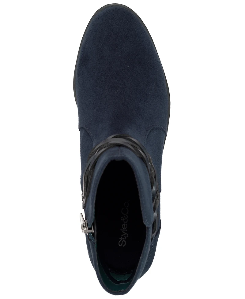 Style & Co Women's Rubyyy Belt Block Heel Booties, Macy's Exclusive
