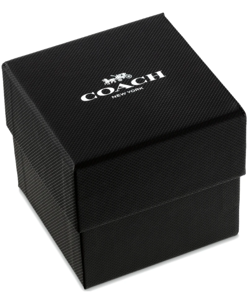 Coach Men's Elliot Silver Tone Stainless Steel Bracelet Watch, 43mm