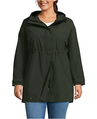 Lands' End Plus Squall Hooded Waterproof Raincoat