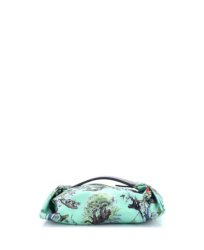 Pre-Owned Hermes Balusoie Bag Printed Silk and Leather