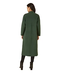 Yumi Knitted Maxi Cardigan With Pockets