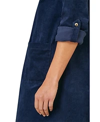 Yumi Women's Cord Tunic Dress With Pockets