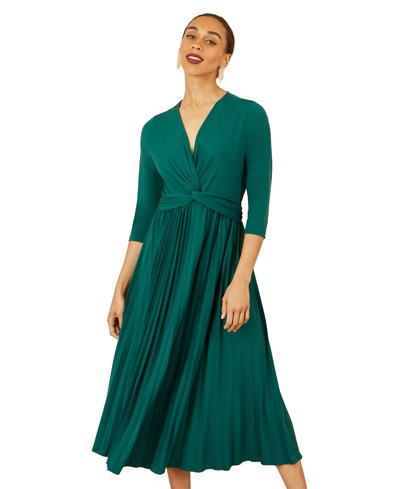 Yumi Jersey Knot Waist Midi Dress