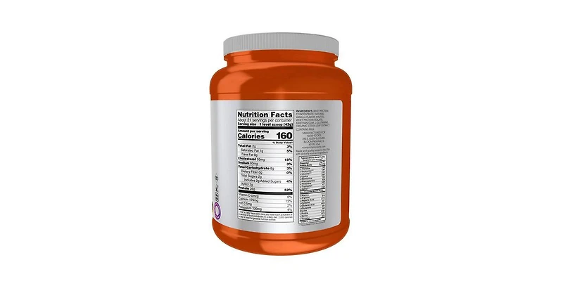 Now Foods Whey Protein Vanilla, 2 lbs