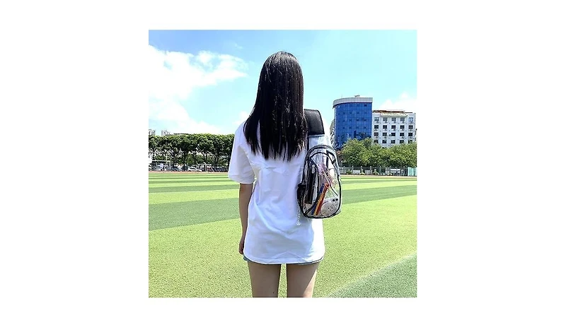 Clear Sling Bag, Stadium Approved Pvc Crossbody Backpack, Clear Casual Chest Daypack for Hiking, Stadium or Concerts