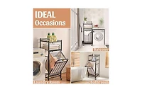 Tilt-Out Laundry Hamper 65 L, Shelf & Removable Liner, Cabinet Style, Black