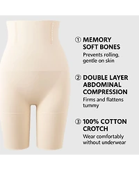 Sunveno Maternity High-Waist Tummy Control Shaper Shorts