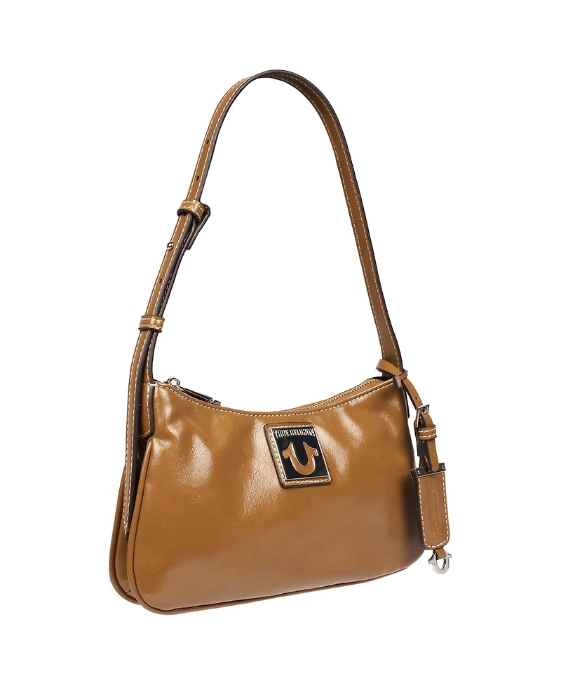 True Religion Crinkle Finish Shoulder Bag
