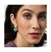 Sohi Women's Gold Plated Designer Drop Earrings