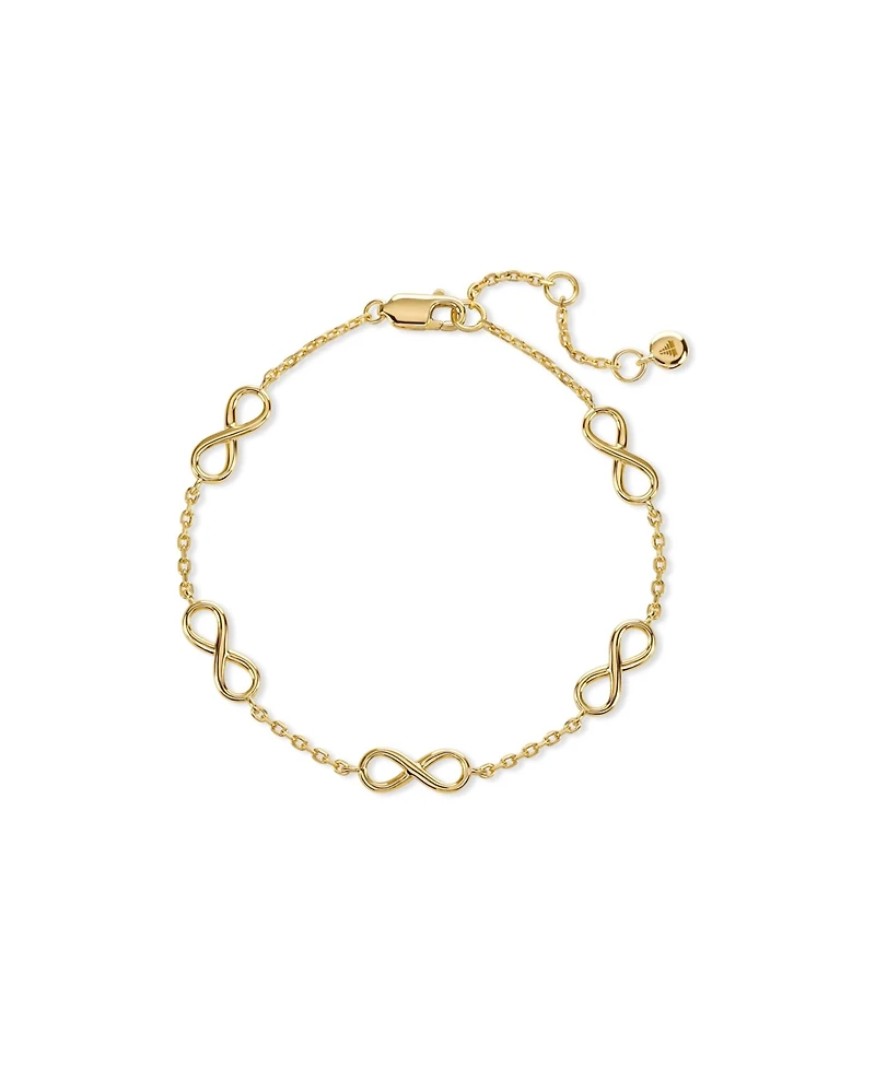 Devata Infinity Chain Bracelet in Gold Plated Sterling Silver