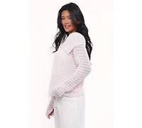 Petal and Pup Women's Lyra Large Collar Cardigan - White Xl