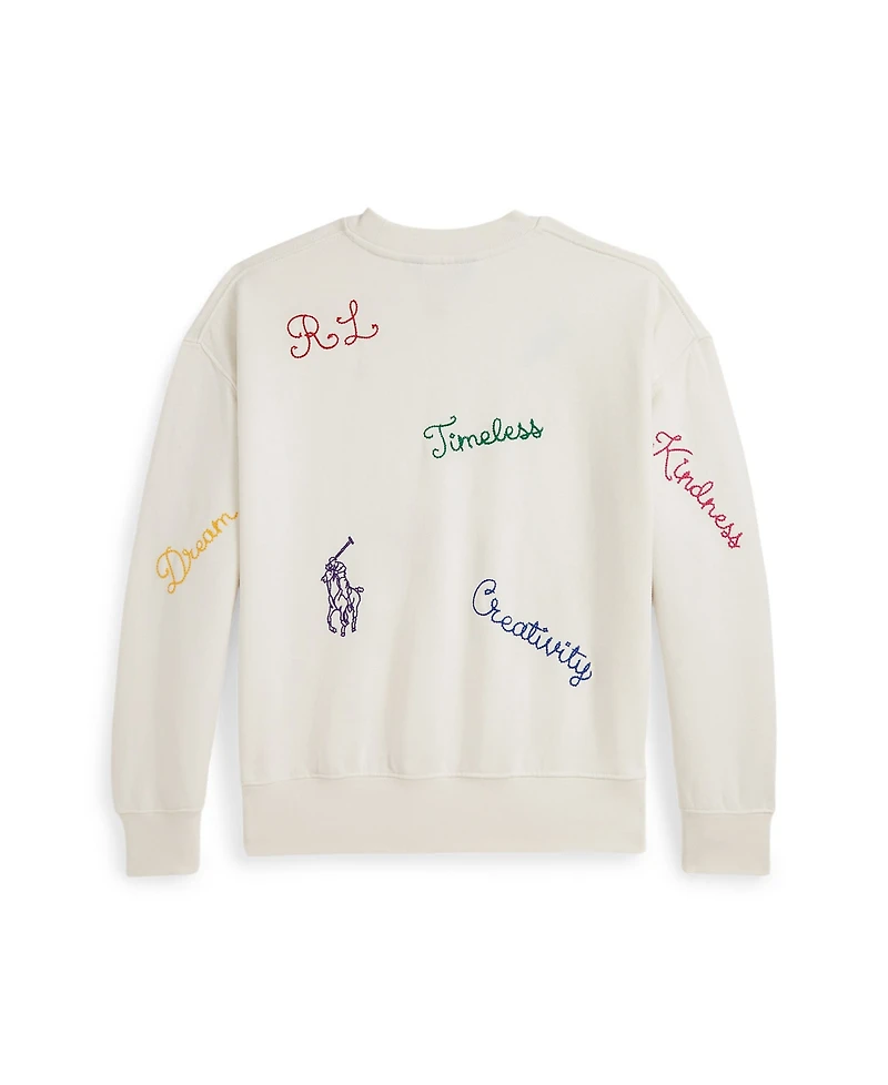 Polo Ralph Lauren Girls 7-16 Long-Sleeve Crewneck Sweatshirt