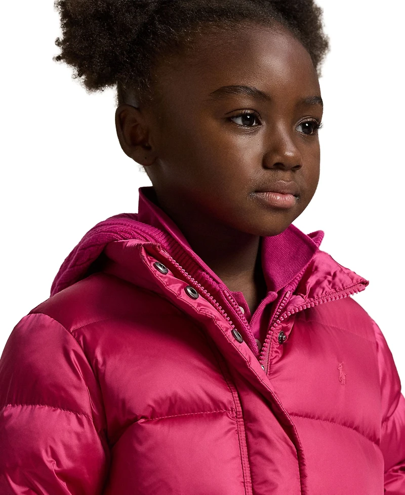 Polo Ralph Lauren Girls 2T-6X Metallic Hooded Jacket
