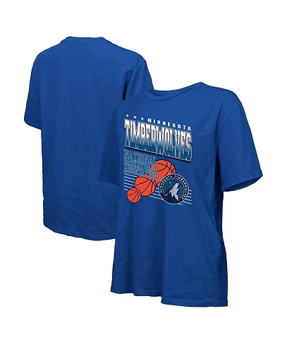 Majestic Women's Royal Minnesota Timberwolves Oversized T-Shirt