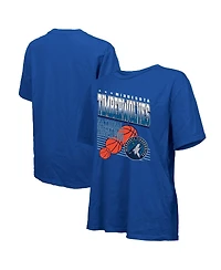 Majestic Women's Royal Minnesota Timberwolves Oversized T-Shirt