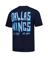 Playa Society Men's and Women's Blue Dallas Wings Established 2016 Premium T-Shirt