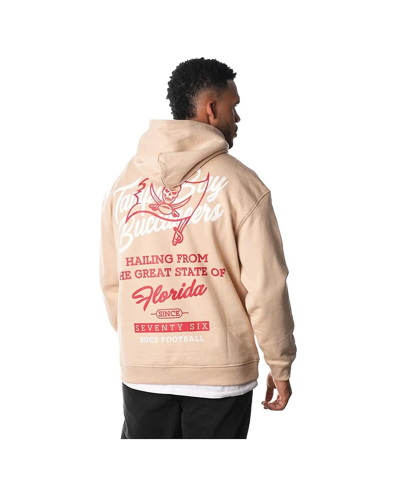 The Wild Collective Men's and Women's Cream Tampa Bay Buccaneers Fleece Pullover Hoodie