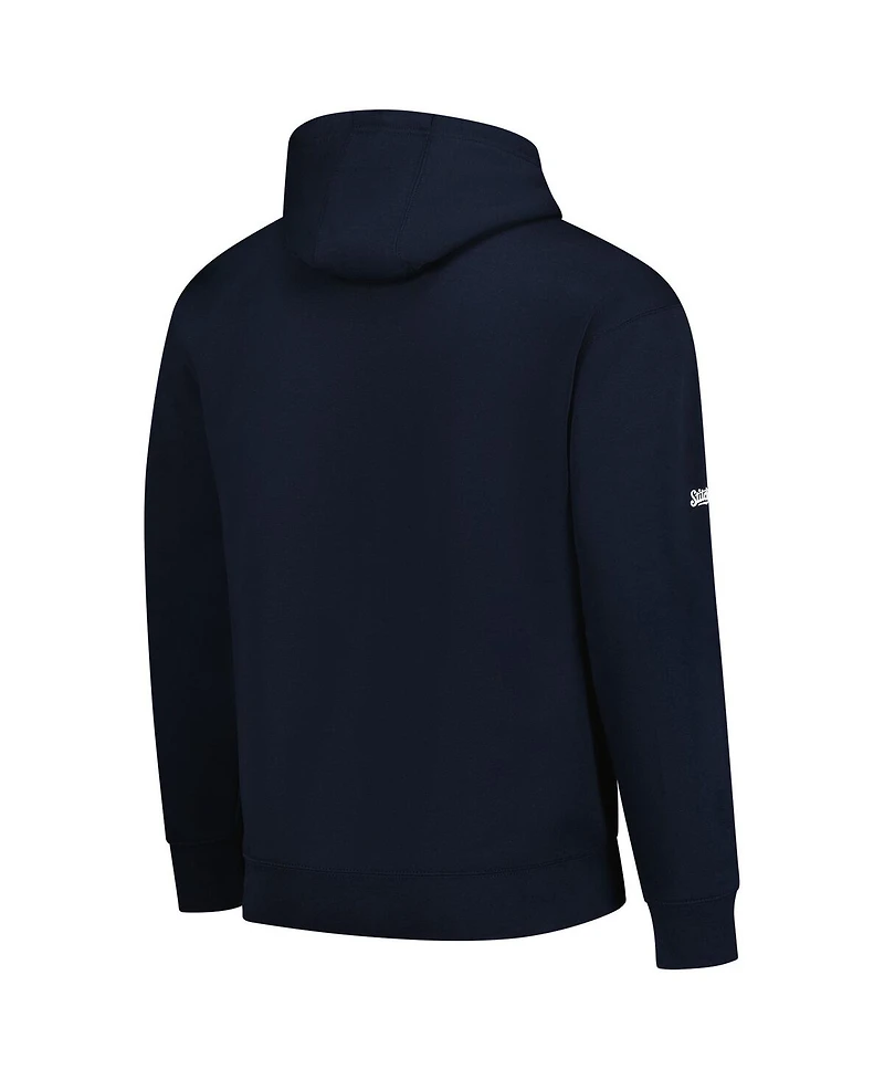 Stitches Men's and Women's Caitlin Clark Navy Indiana Fever Dynasty Apparel Player Team Logo Hoodie