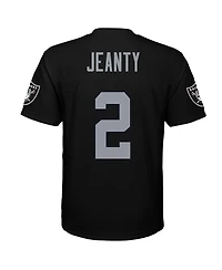 Outerstuff Big Boys and Girls Ashton Jeanty Black Las Vegas Raiders Replica Player Jersey