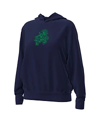 Under Armour Big Boys and Girls Navy Notre Dame Fighting Irish Leprechaun Fleece Pullover Hoodie