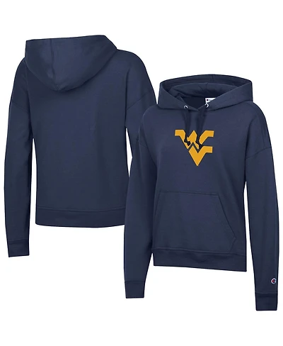 Champion Women's Navy West Virginia Mountaineers Powerblend Fleece Hoodie