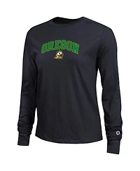 Champion Women's Black Oregon Ducks Arch Over Logo Long Sleeve T-Shirt