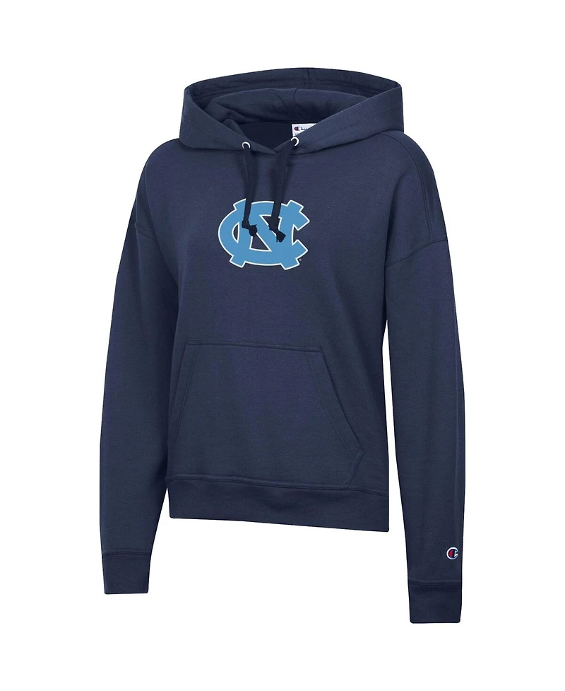 Champion Women's Navy North Carolina Tar Heels Powerblend Fleece Hoodie