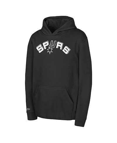 Mitchell & Ness Toddler Black San Antonio Spurs Retro Logo Pullover Hoodie