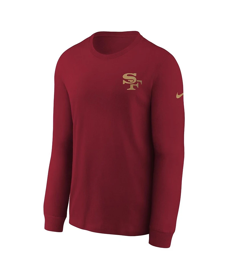 Nike Big Boys and Girls Scarlet San Francisco 49ers 2025 Rivalries Collection Long Sleeve T-Shirt