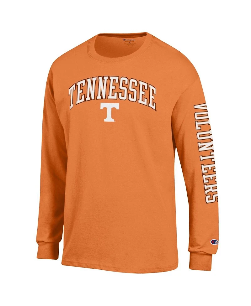 Champion Men's Tennessee Orange Volunteers Arch Over Logo 2-Hit Long Sleeve T-Shirt