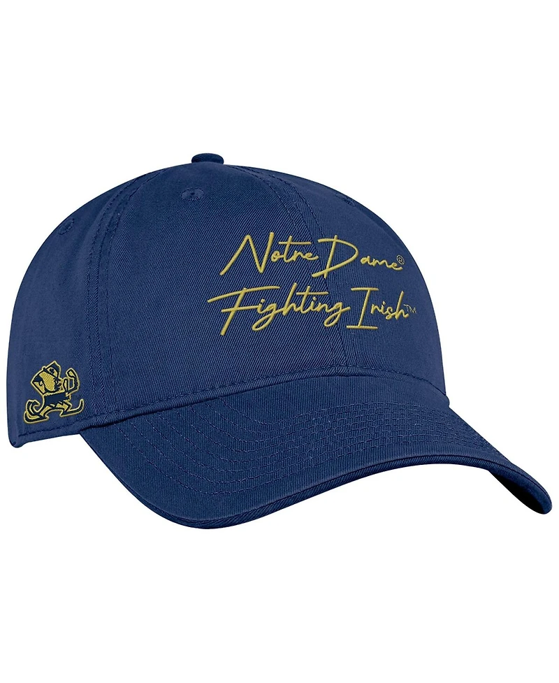 Under Armour Men's Navy Notre Dame Fighting Irish College Essentials Washed Cotton Blend Adjustable Hat