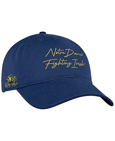 Under Armour Men's Navy Notre Dame Fighting Irish College Essentials Washed Cotton Blend Adjustable Hat