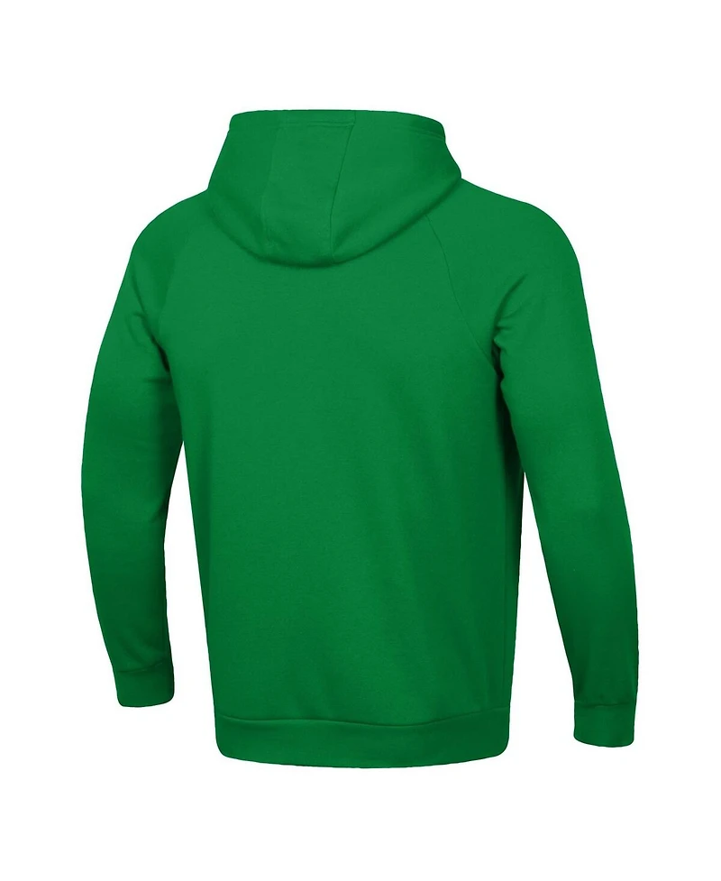 Under Armour Men's Green Notre Dame Fighting Irish 2025 Sideline Rival Fleece Hoodie