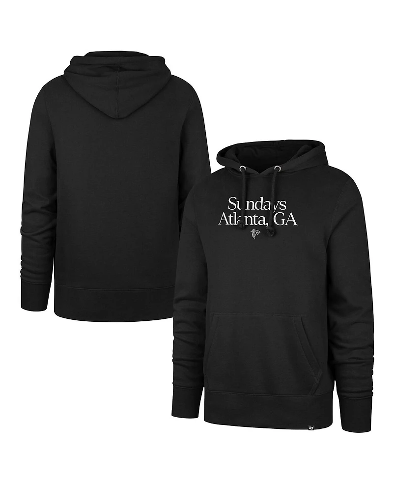 '47 Brand Men's Black Atlanta Falcons Sundays Regional Headline Hoodie