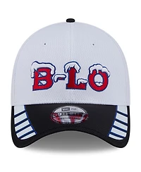 New Era Men's White Buffalo Bills 2025 Rivalries Collection Fan Pack 39THIRTY Flex Hat