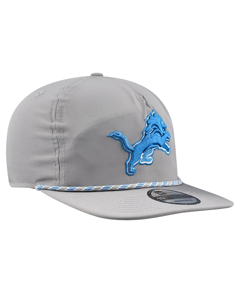 New Era Men's Silver Detroit Lions Rope 19TWENTY Hat