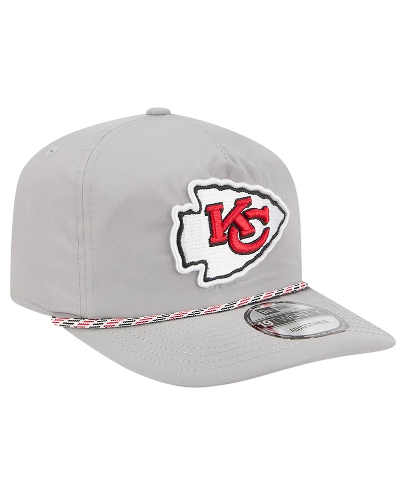 New Era Men's Gray Kansas City Chiefs Rope 19TWENTY Hat