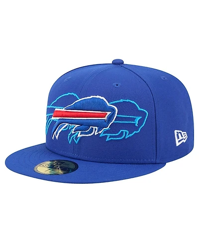 New Era Men's Royal Buffalo Bills Tri-Hit 59FIFTY Fitted Hat
