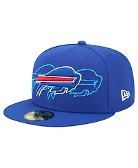 New Era Men's Royal Buffalo Bills Tri-Hit 59FIFTY Fitted Hat
