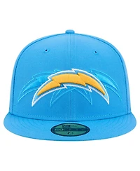 New Era Men's Powder Blue Los Angeles Chargers Tri-Hit 59FIFTY Fitted Hat