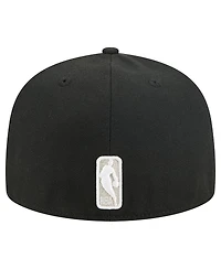 New Era Men's Black San Antonio Spurs Tri-Hit 59Fifty Fitted Hat