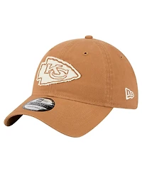 New Era Men's Brown Kansas City Chiefs Stamp 9TWENTY Adjustable Hat