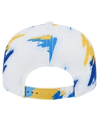 New Era Men's White Golden State Warriors Paint 9FIFTY Snapback Hat