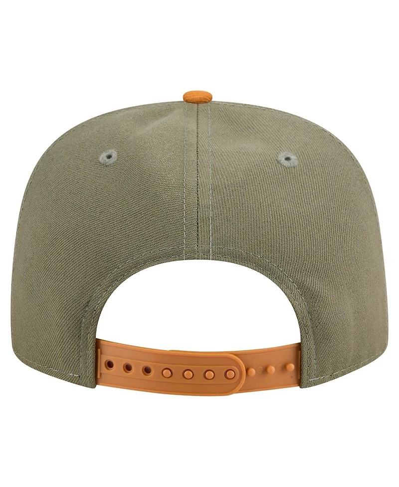 New Era Men's Olive/Brown Dallas Cowboys Two-Tone A-Frame 9FIFTY Snapback Hat