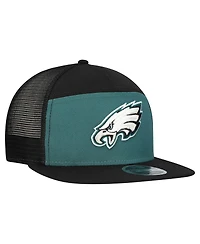 New Era Men's Midnight Green/Black Philadelphia Eagles Outdoor Split Panel 9FIFTY Snapback Hat