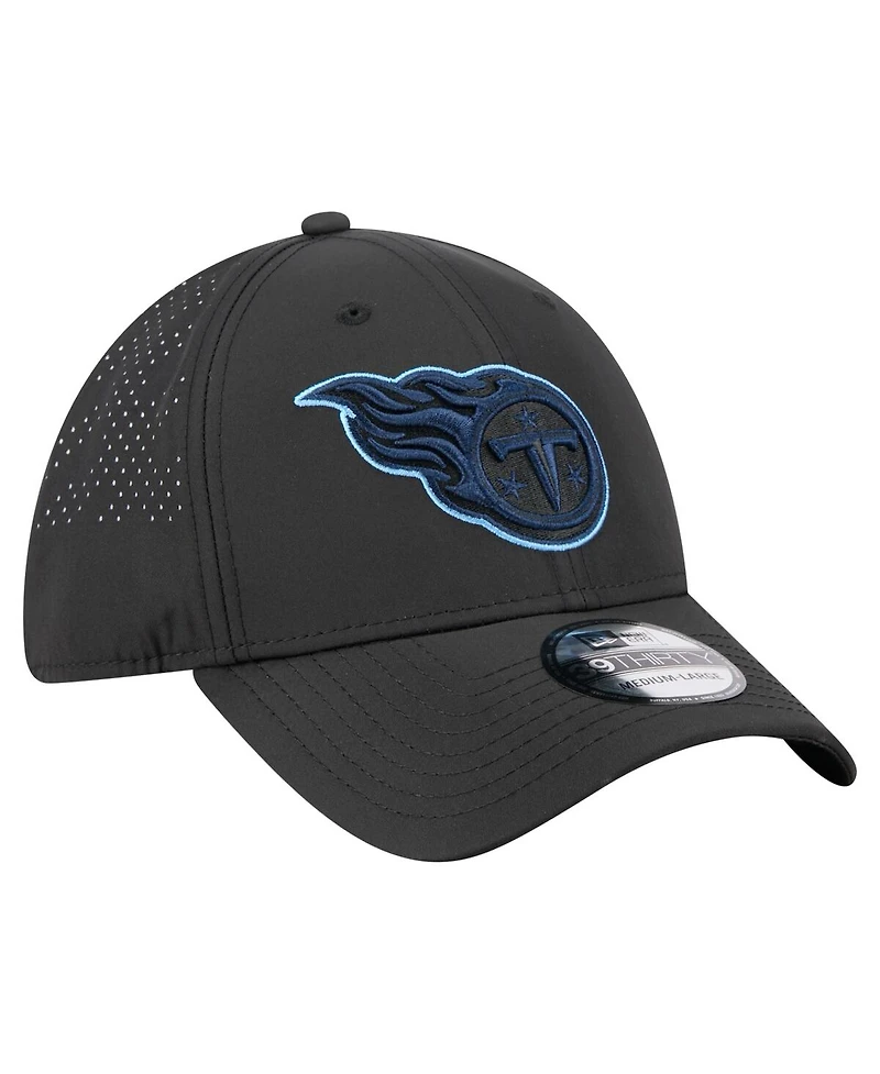 New Era Men's Black Tennessee Titans Night 39THIRTY Flex Hat