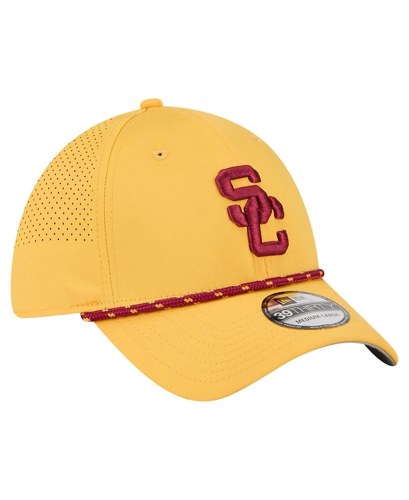 New Era Men's Gold Usc Trojans Rope 39THIRTY Flex Hat