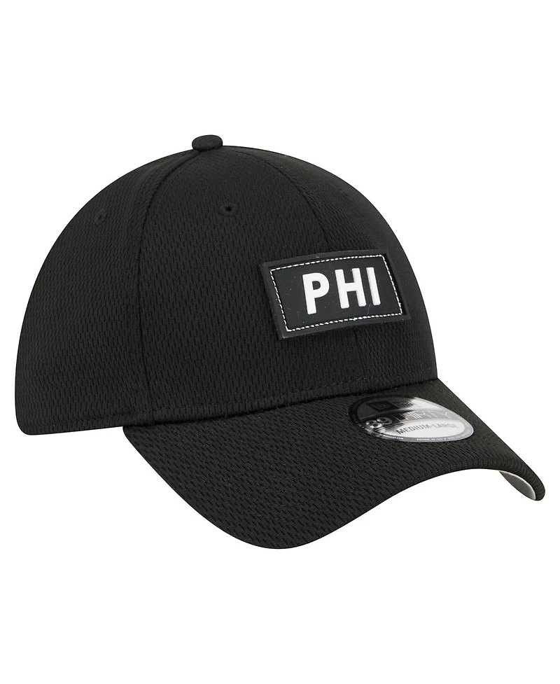 New Era Men's Black Philadelphia Eagles Scoreboard 39THIRTY Flex Hat